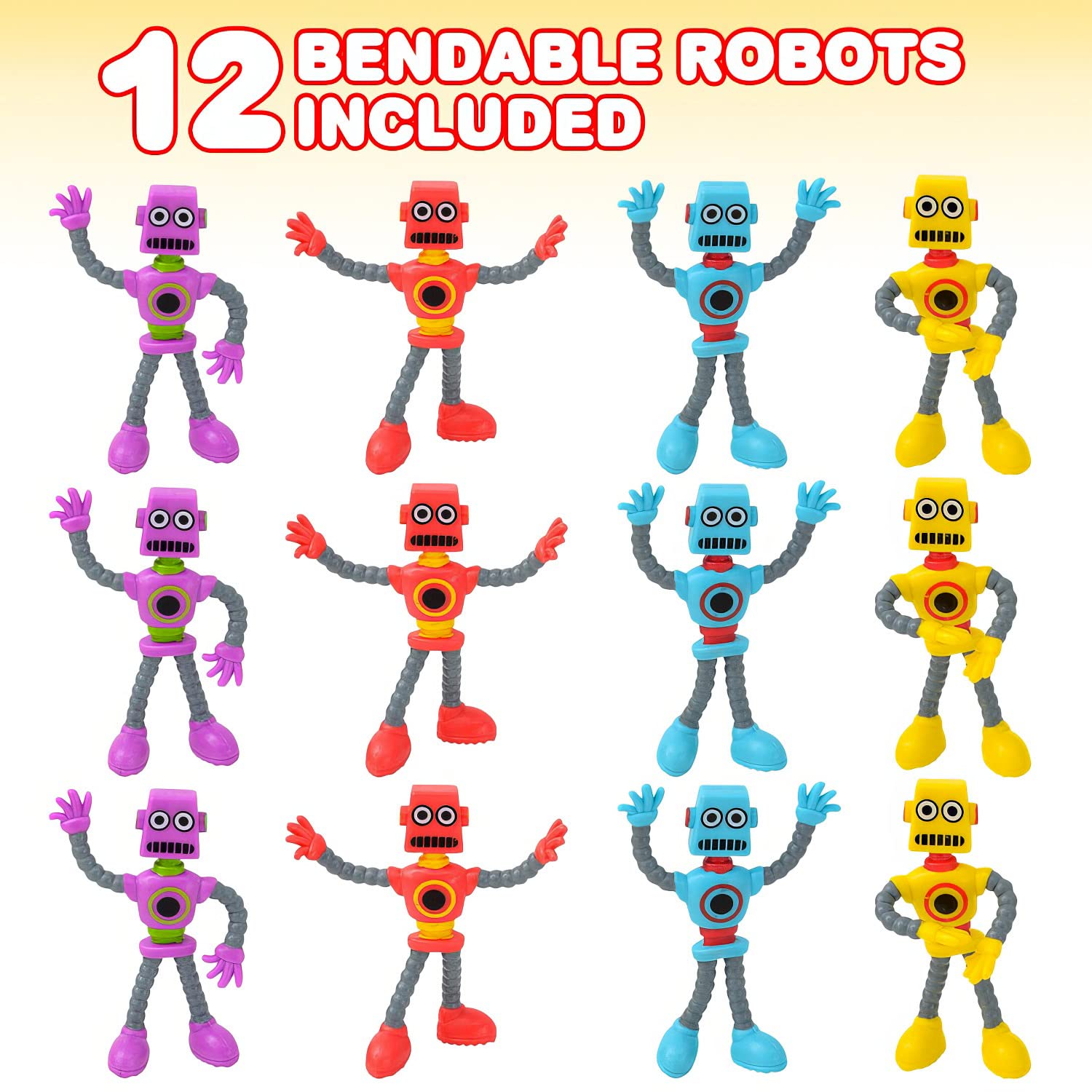 Foto 3 pulgar | Juego De 12 Figuras De Robot Doblables Toy Artcreativity Para Niños - Venta Internacional.