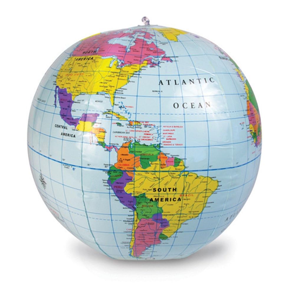 Foto 2 pulgar | Globo Inflable, Recursos De Aprendizaje, 30 Cm, Geografía Terrestre Para Niños - Venta Internacional.