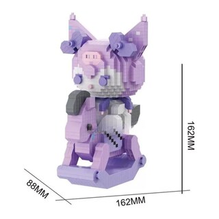 Foto 3 | Kuromi Caballito Hello Kitty Sanrio Figura Bloques Armables Rompecabezas 3d Set De Construcción