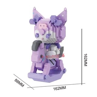 Foto 5 | Kuromi Caballito Hello Kitty Sanrio Figura Bloques Armables Rompecabezas 3d Set De Construcción