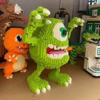 Foto 6 | Mike Wazowski Monsters Inc University Mini Set Bloques Figura 3d Armable