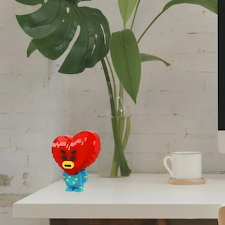 Foto 6 | Tata Bts Bt21 Kpop Mini Bloques Armables Figura 3d Corazón Cantidad De Piezas 806 Rompecabezas