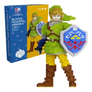 Foto 1 | Link The Legend Of Zelda Figura 3d Mini Bloques Armables