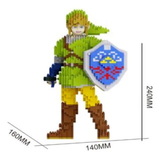 Foto 4 | Link The Legend Of Zelda Figura 3d Mini Bloques Armables