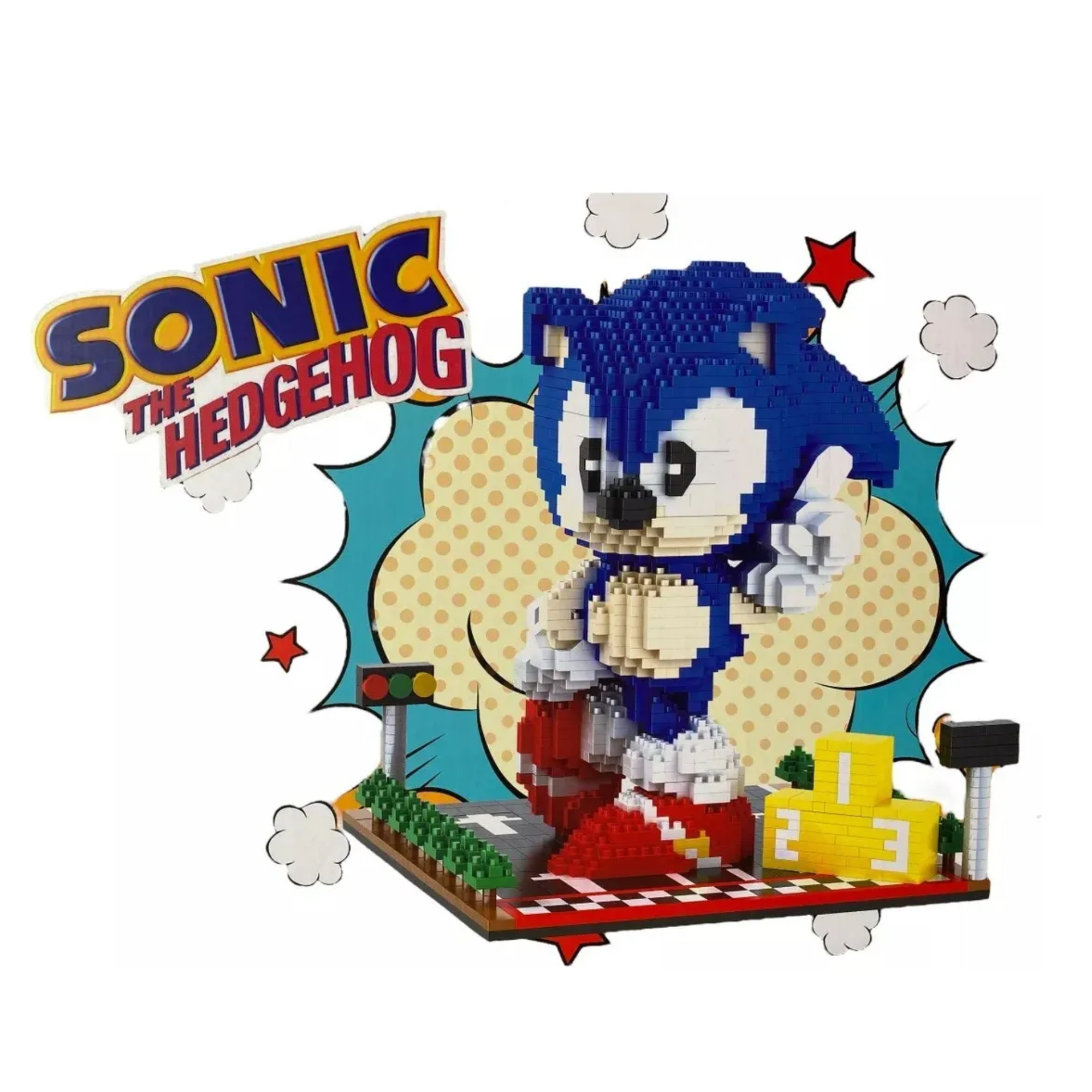 Foto 3 pulgar | Sonic The Hedgehog Superstars Super Set Bloques Armables 3d Cantidad De Piezas 2269 Sonic The Hedgehog Superstar