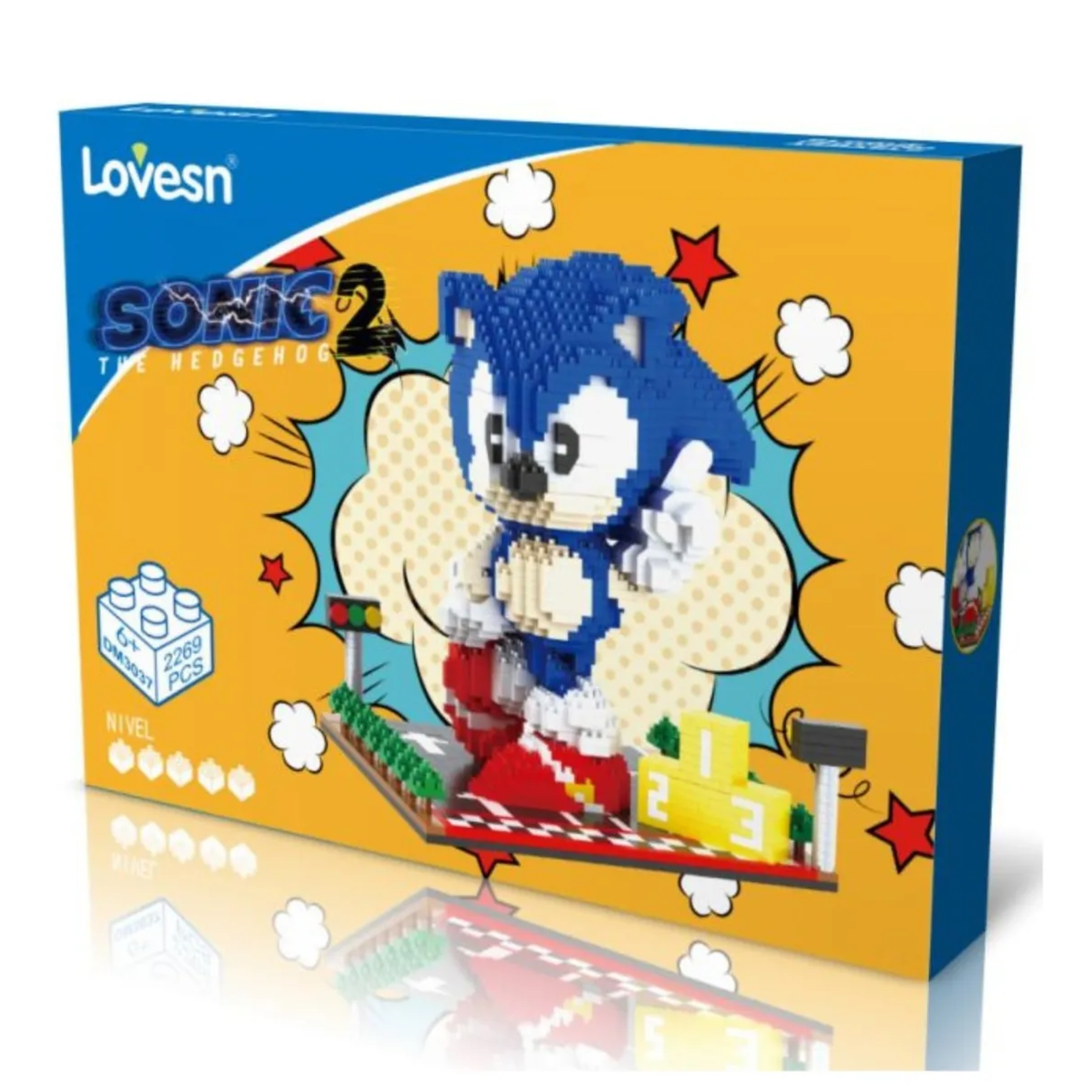 Foto 4 pulgar | Sonic The Hedgehog Superstars Super Set Bloques Armables 3d Cantidad De Piezas 2269 Sonic The Hedgehog Superstar