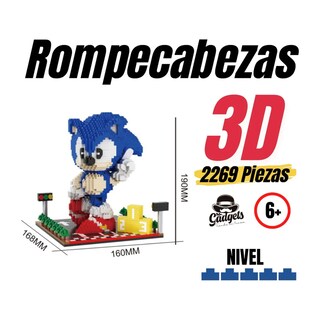 Foto 4 | Sonic The Hedgehog Superstars Super Set Bloques Armables 3d Cantidad De Piezas 2269 Sonic The Hedgehog Superstar