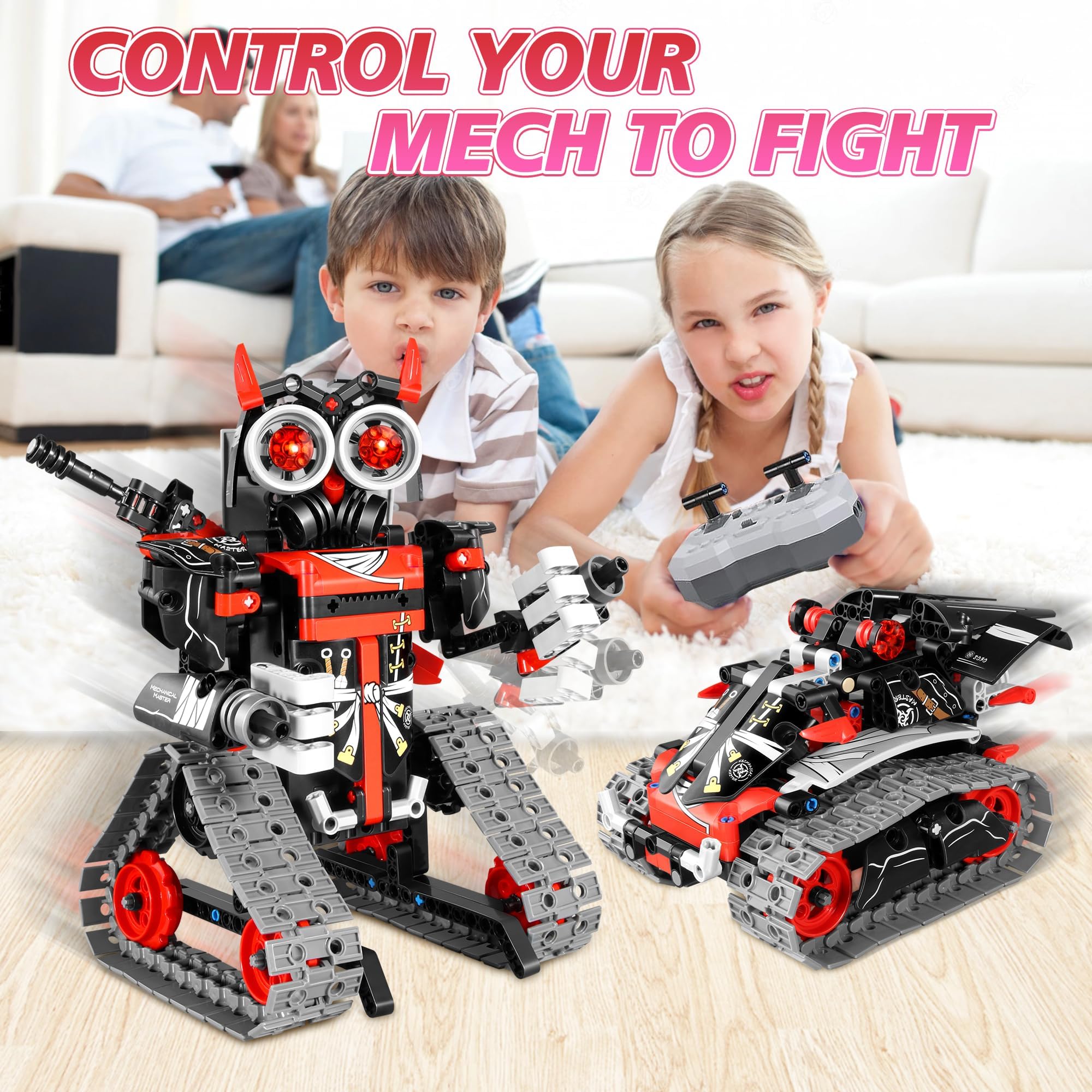 Foto 7 pulgar | Kit De Construcción De Robots Stem Mojino Para Niños De 6 A 12 Años Con Aplicación Y Control Remoto - Venta Intern
