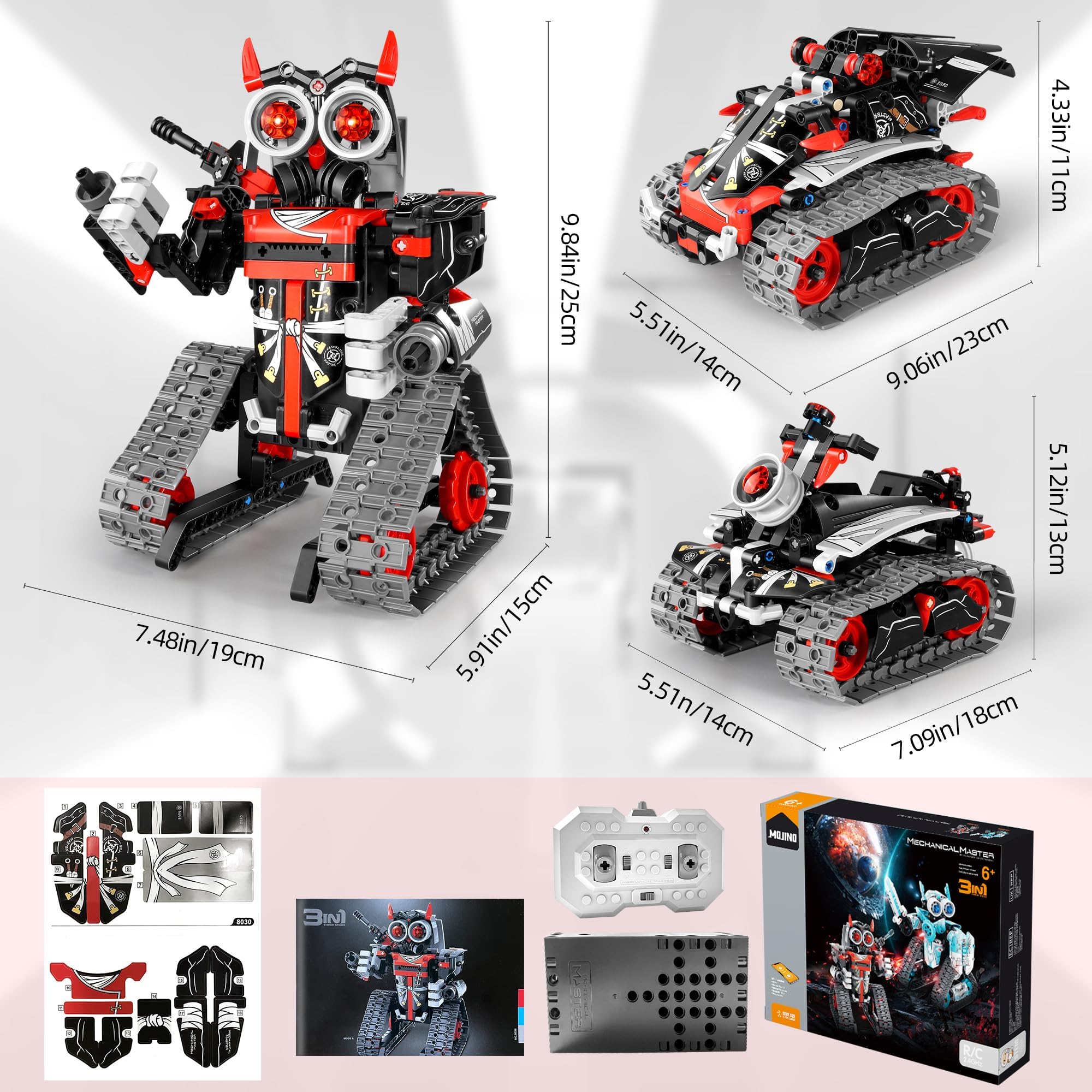 Foto 8 pulgar | Kit De Construcción De Robots Stem Mojino Para Niños De 6 A 12 Años Con Aplicación Y Control Remoto - Venta Intern