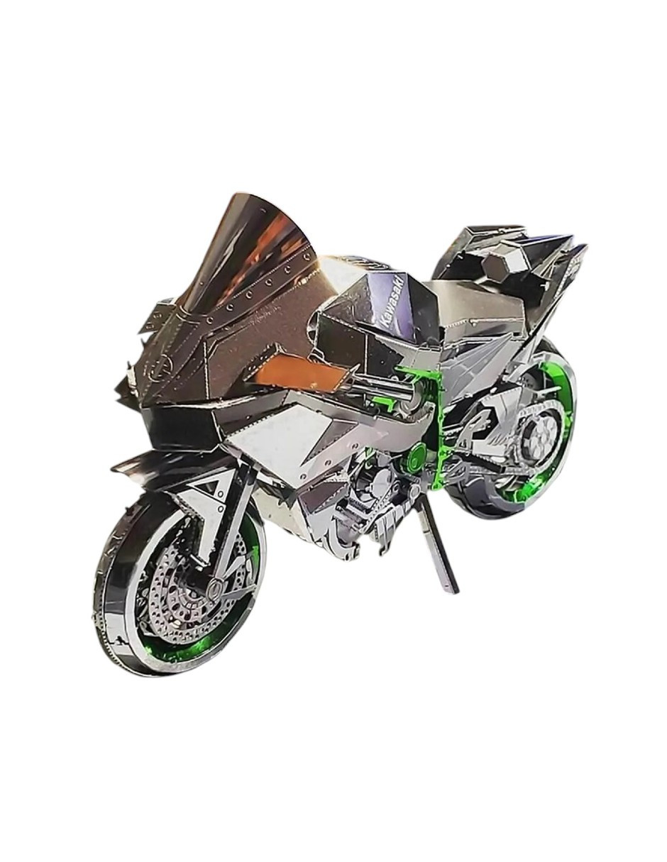 Foto 4 pulgar | Rompecabezas Motocicleta Kawasaki Ninja H2r 3d Metal