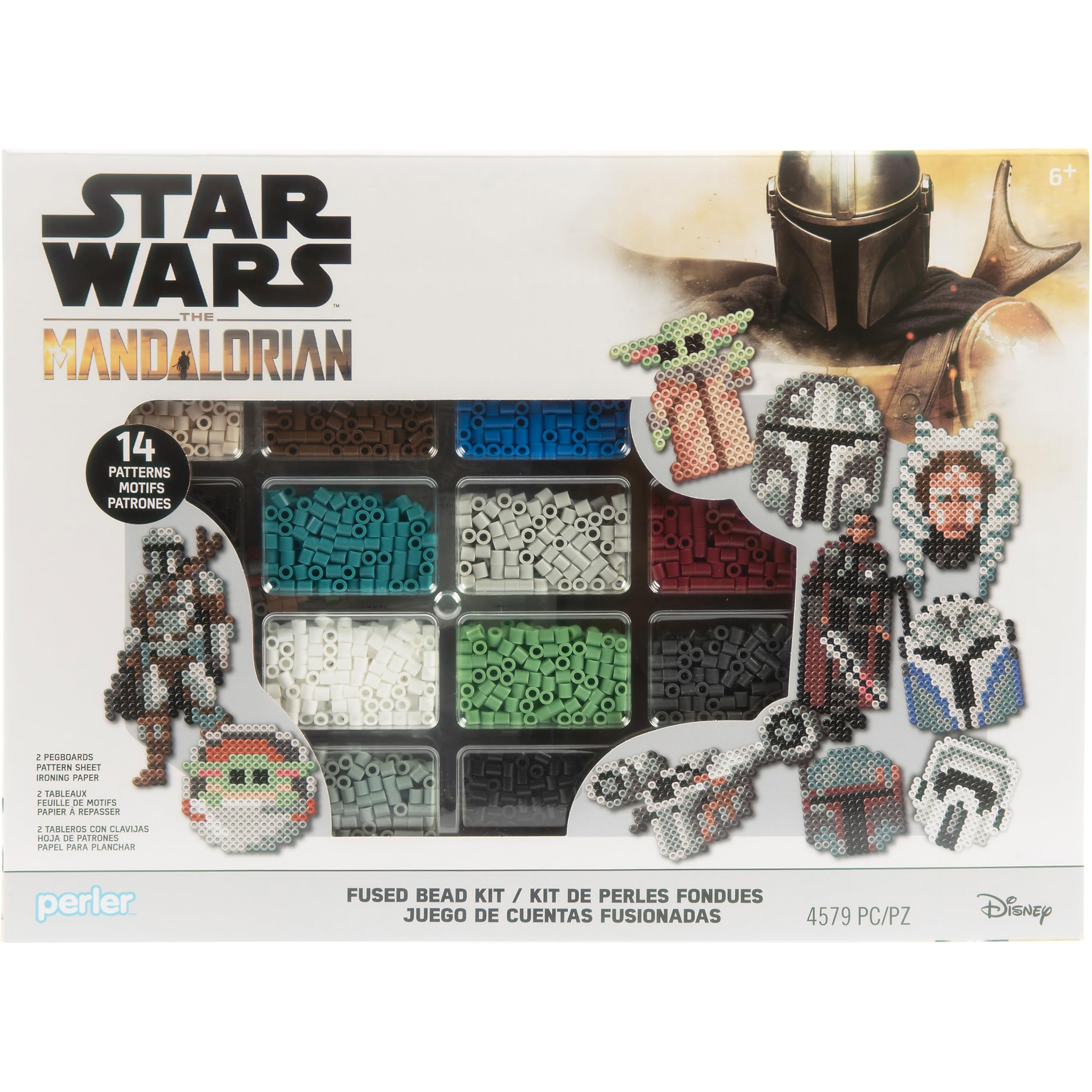 Foto 2 pulgar | Kit De Cuentas Fusionadas Perler Star Wars The Mandalorian Con 4579 Cuentas - Venta Internacional.
