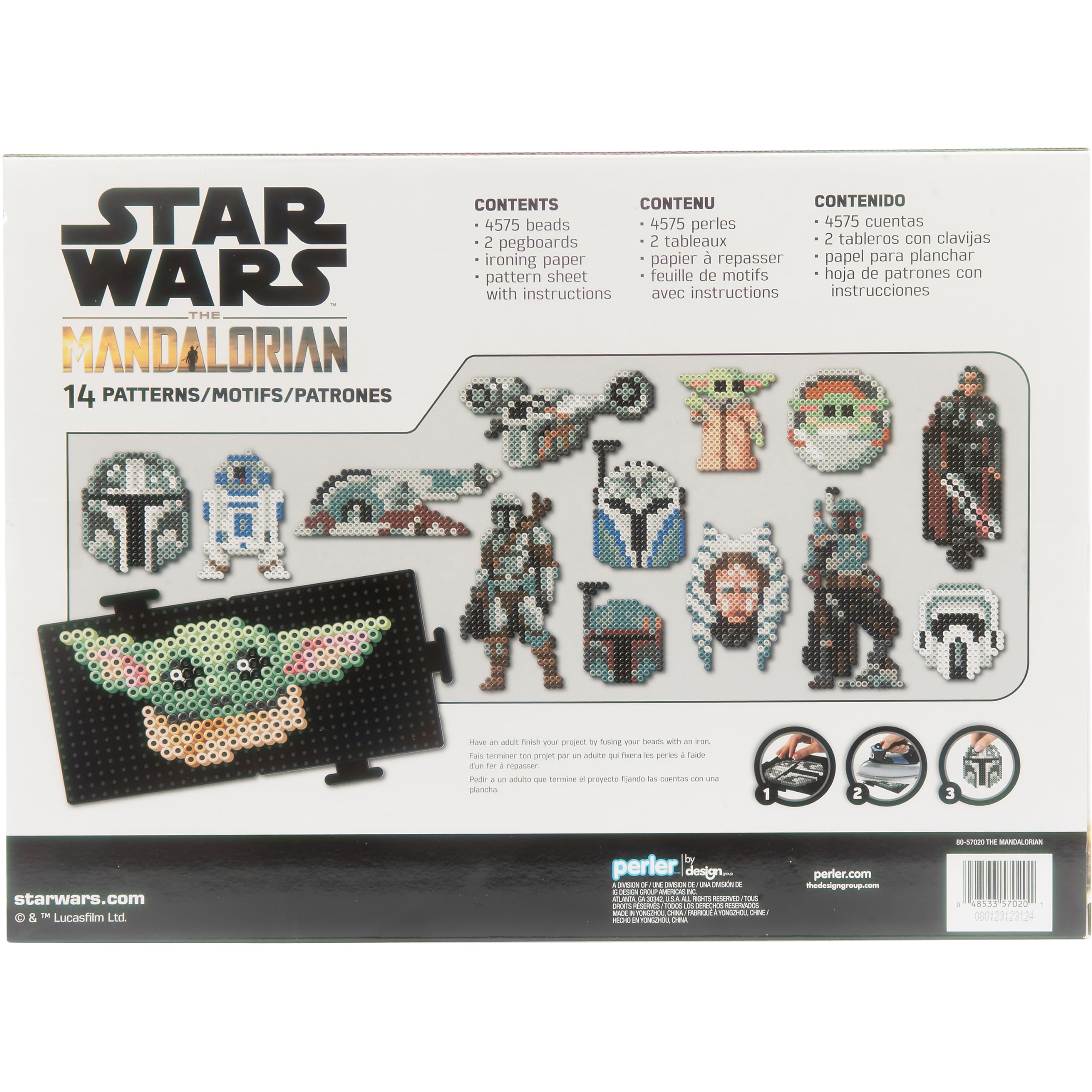 Foto 3 pulgar | Kit De Cuentas Fusionadas Perler Star Wars The Mandalorian Con 4579 Cuentas - Venta Internacional.