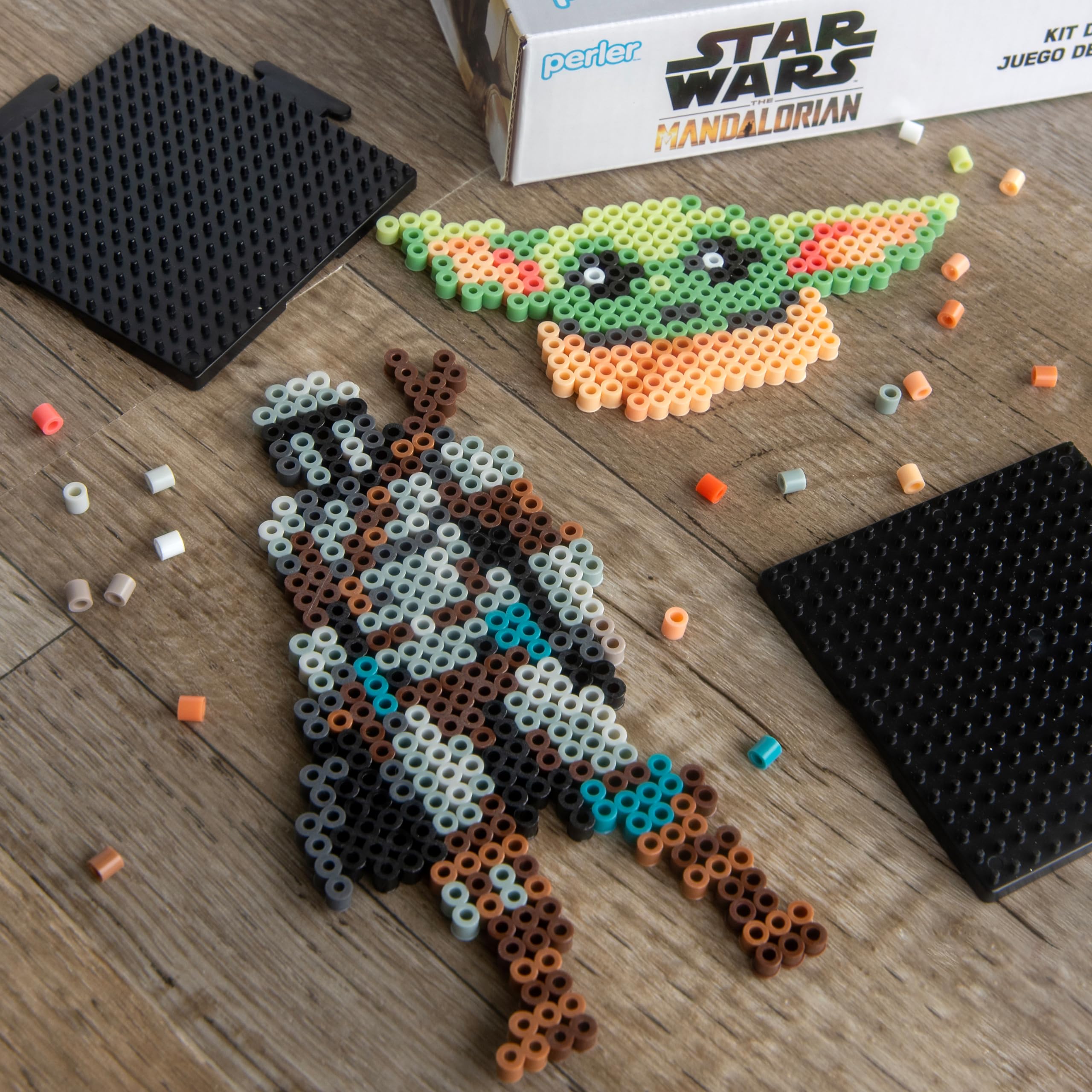 Foto 6 pulgar | Kit De Cuentas Fusionadas Perler Star Wars The Mandalorian Con 4579 Cuentas - Venta Internacional.