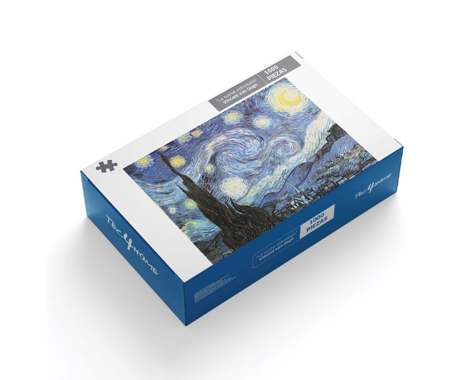 Foto 4 pulgar | Rompecabezas Tec4home Vincent Van Gogh La Noche Estrellada Mil Piezas