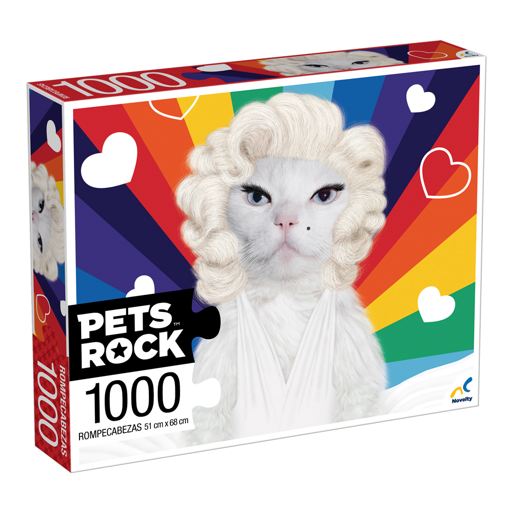 Rompecabezas Coleccionable Pets Rock Diva 1000 Pzs Novelty