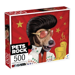 Foto 1 | Rompecabezas Coleccionable Pets Rock Elvis Hot 500 Pzs Novelty