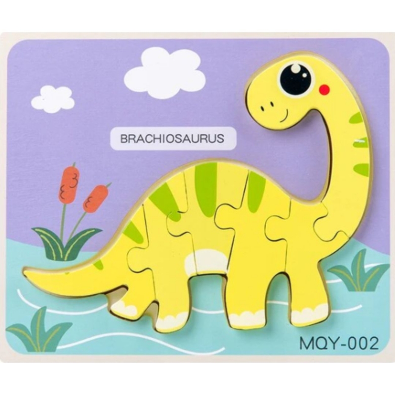 Foto 2 pulgar | Rompecabezas Interactivo de Brachiosaurus-Venta Internacional
