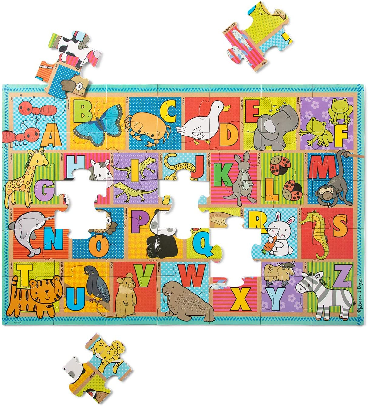 Foto 3 pulgar | Puzle de Suelo Abc Animals Gigante de Melissa & Doug - Venta Internacional