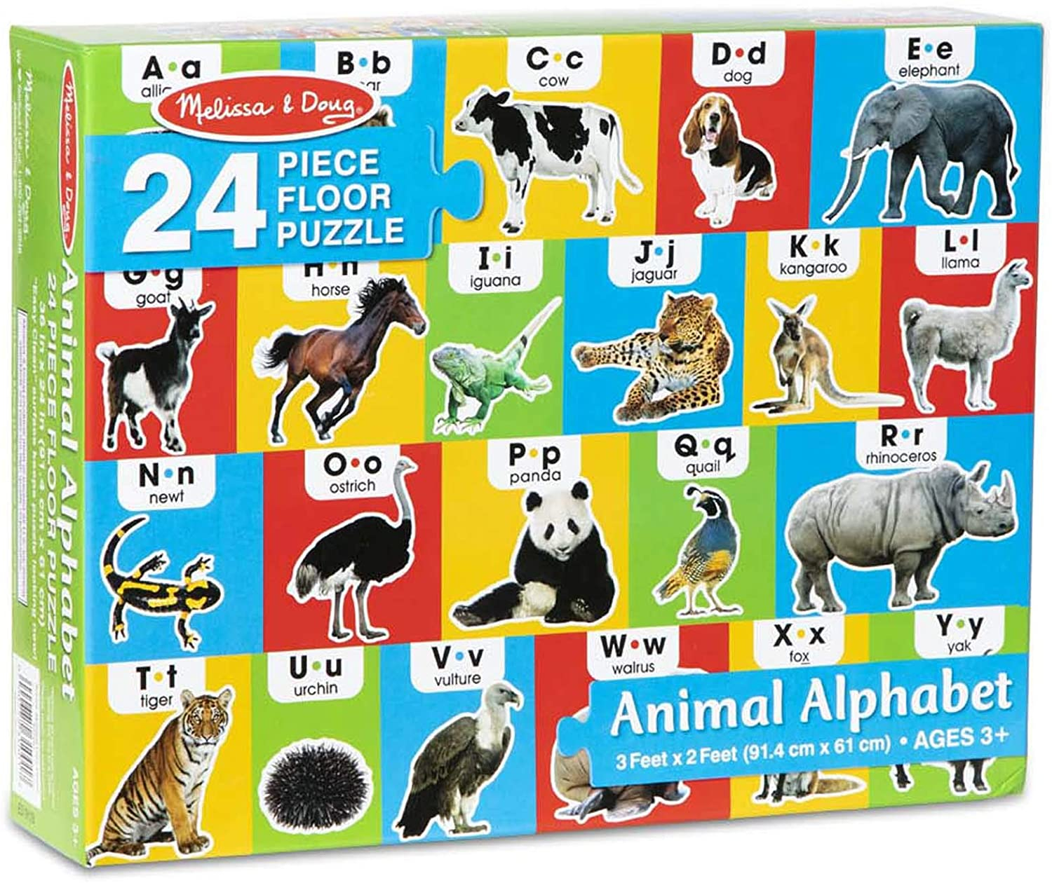 Foto 8 pulgar | Rompecabezas Melissa & Doug Animal Alphabet Floor 24 Piezas - Venta Internacional