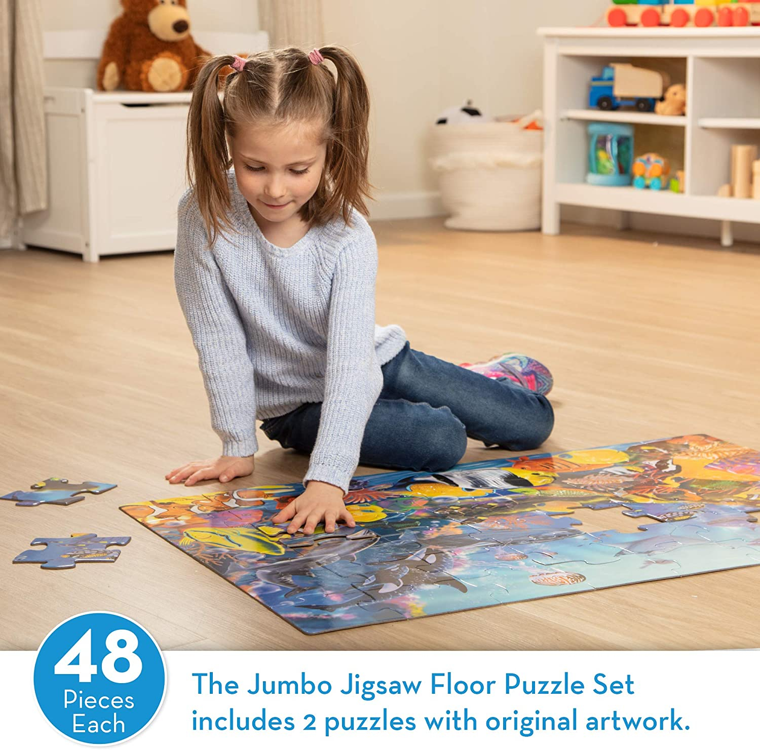 Foto 4 pulgar | Rompecabezas Melissa & Doug Jumbo Jigsaw Floor Solar System - Venta Internacional.