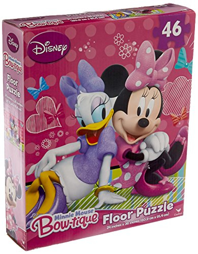 Foto 2 pulgar | Puzzle De Suelo Con Forma De Lazo De Minnie Mouse De Disney, 46 Piezas - Venta Internacional.