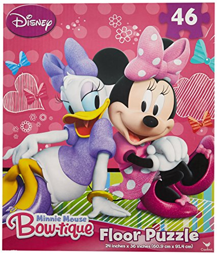 Foto 3 pulgar | Puzzle De Suelo Con Forma De Lazo De Minnie Mouse De Disney, 46 Piezas - Venta Internacional.