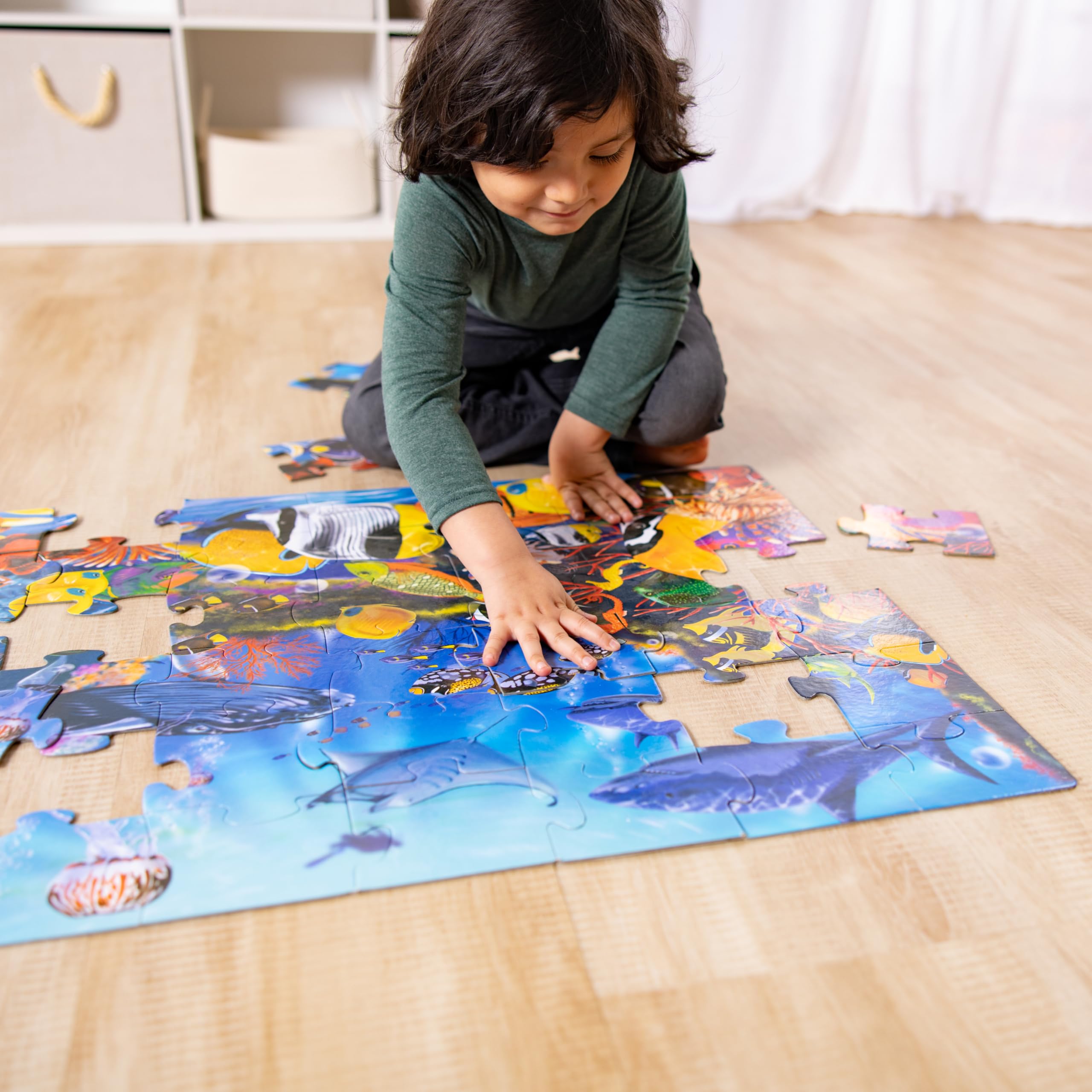Foto 3 pulgar | Rompecabezas Melissa & Doug Submarine Ocean Floor 48 Piezas 60 x 90 cm - Venta Internacional