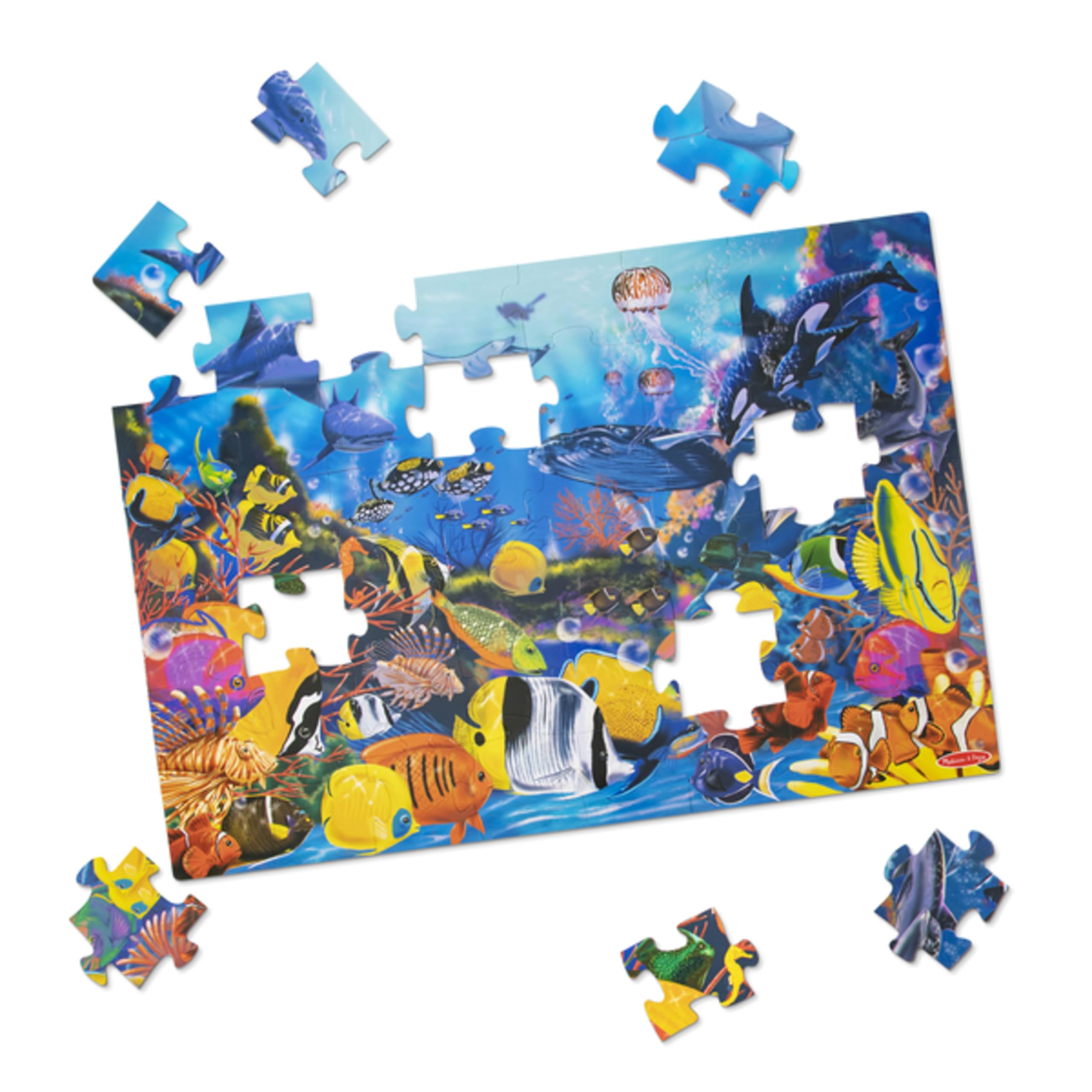 Foto 5 pulgar | Rompecabezas Melissa & Doug Submarine Ocean Floor 48 Piezas 60 x 90 cm - Venta Internacional