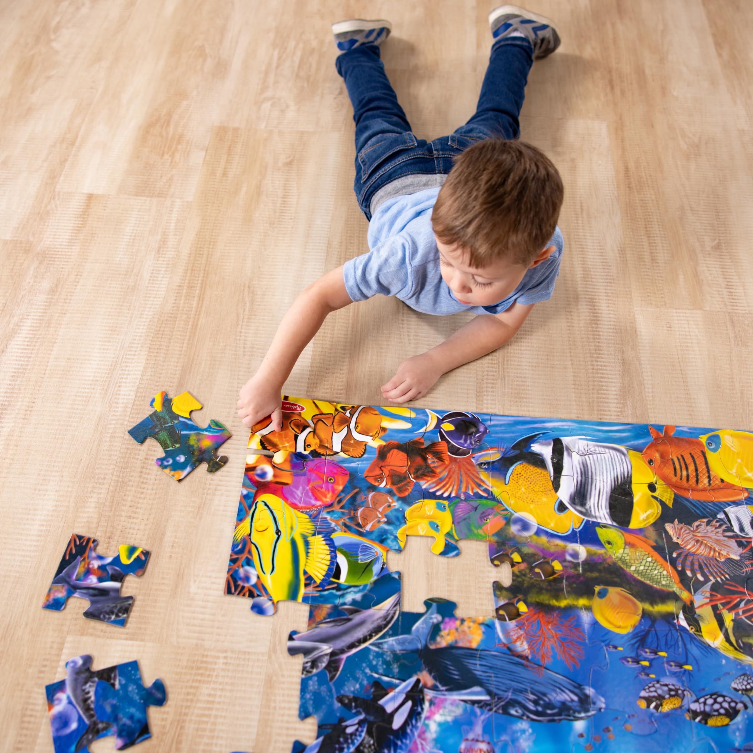 Foto 8 pulgar | Rompecabezas Melissa & Doug Submarine Ocean Floor 48 Piezas 60 x 90 cm - Venta Internacional