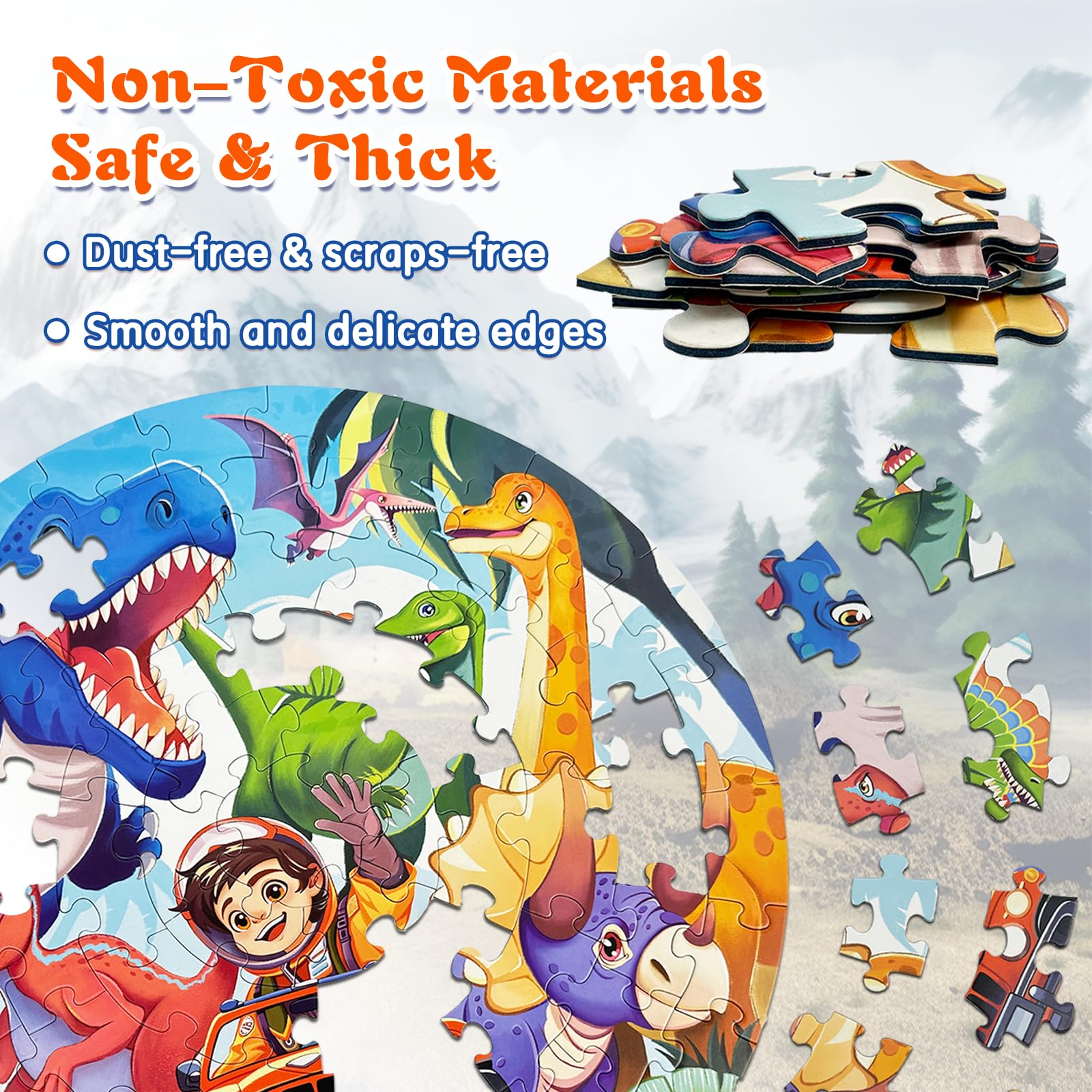 Foto 4 | Puzle Talgic Dinosaur 70 Piezas  - Venta Internacional
