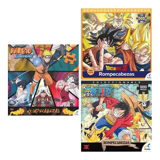 Foto 1 | Combo Rompecabezas Anime Coleccionable Naruto Dragon Ball One Piece