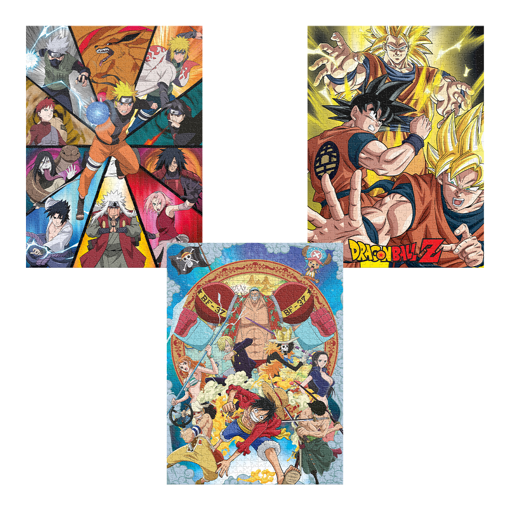 Foto 2 | Combo Rompecabezas Anime Coleccionable Naruto Dragon Ball One Piece
