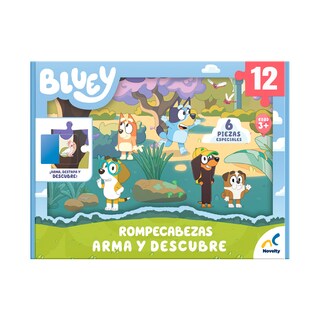 Foto 4 | Rompecabezas Infantil Arma Y Descubre 12 Piezas Bluey