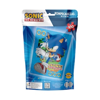 Foto 3 | Rompecabezas Bolsa Foil Sonic 100pz