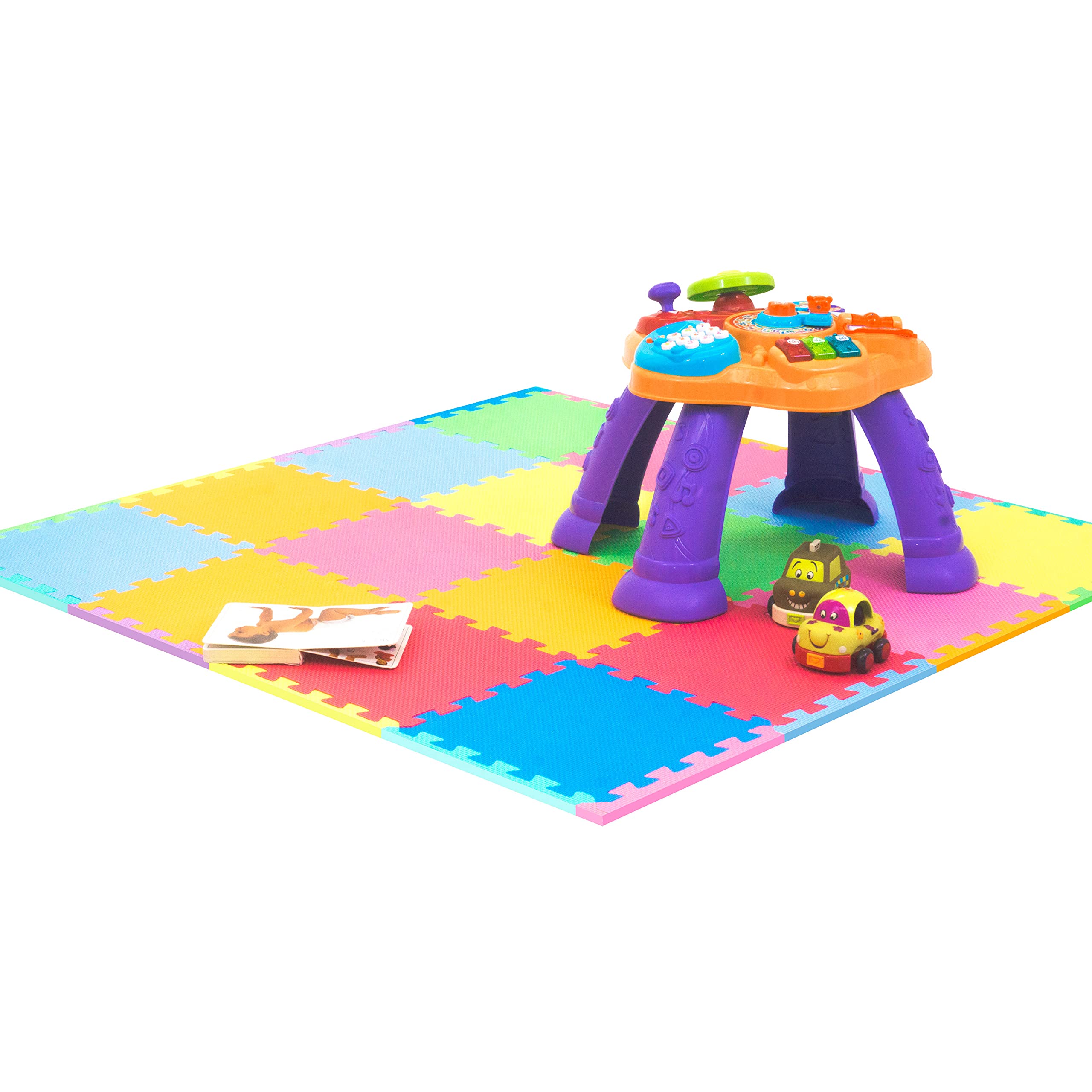 Foto 5 pulgar | Alfombrilla De Espuma Para Jugar En El Suelo Prosource Kids Con Colores Lisos - Venta Internacional.