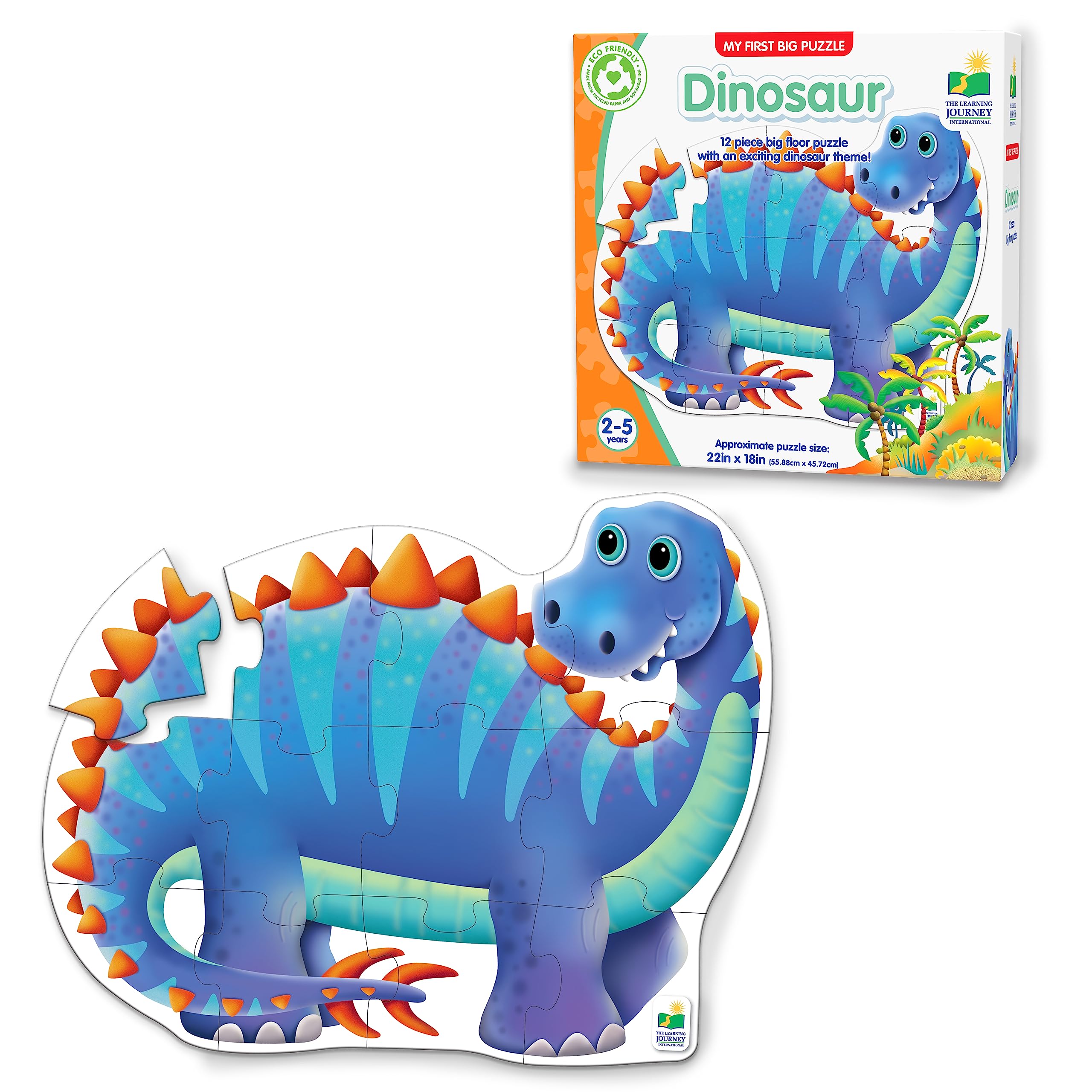 Foto 2 pulgar | Floor Puzzle The Learning Journey Dinosaur 2+ Years - Venta Internacional.