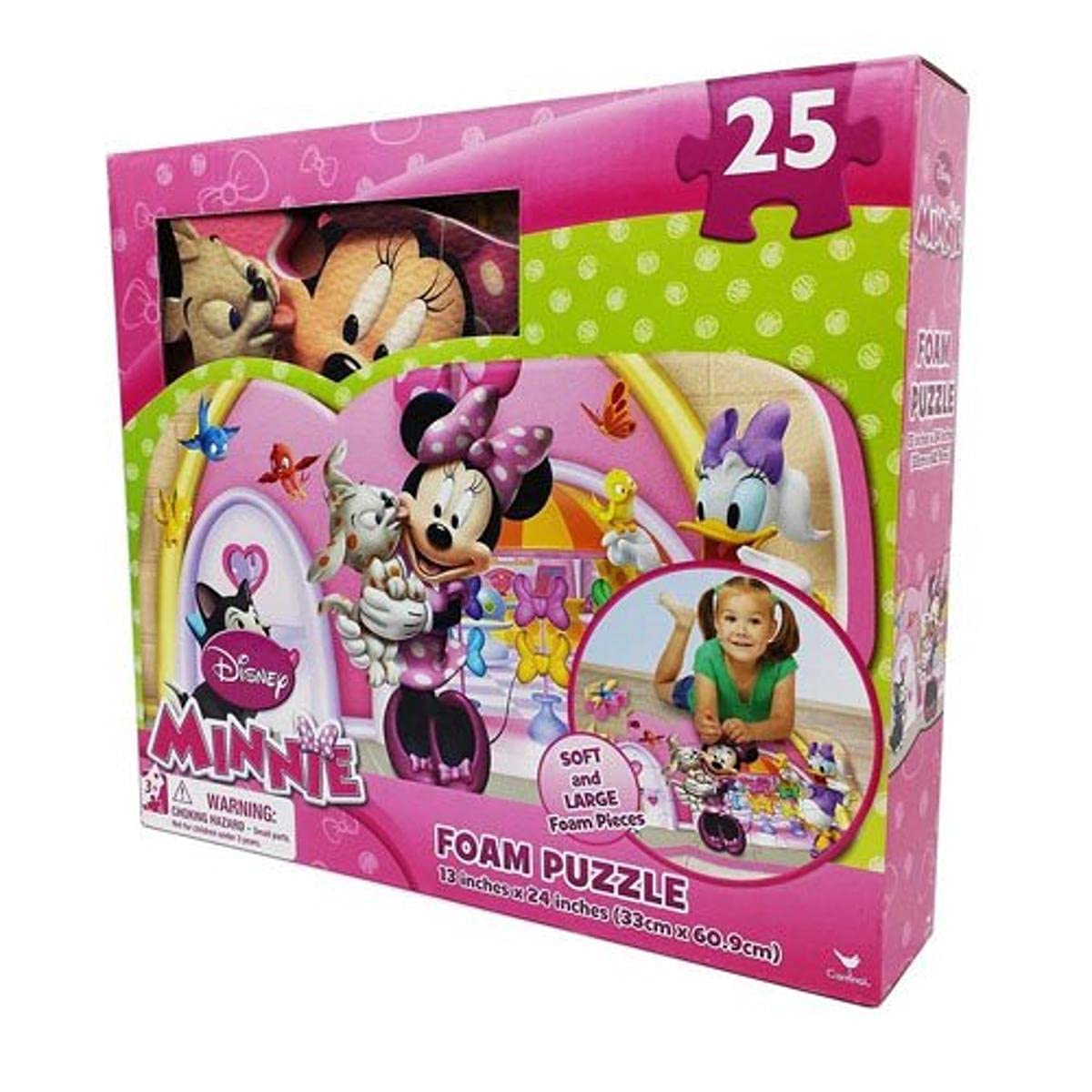 Foto 2 pulgar | Tapete Puzzle Mat Disney Minnie De Espuma Para Suelo, 25 Piezas - Venta Internacional.