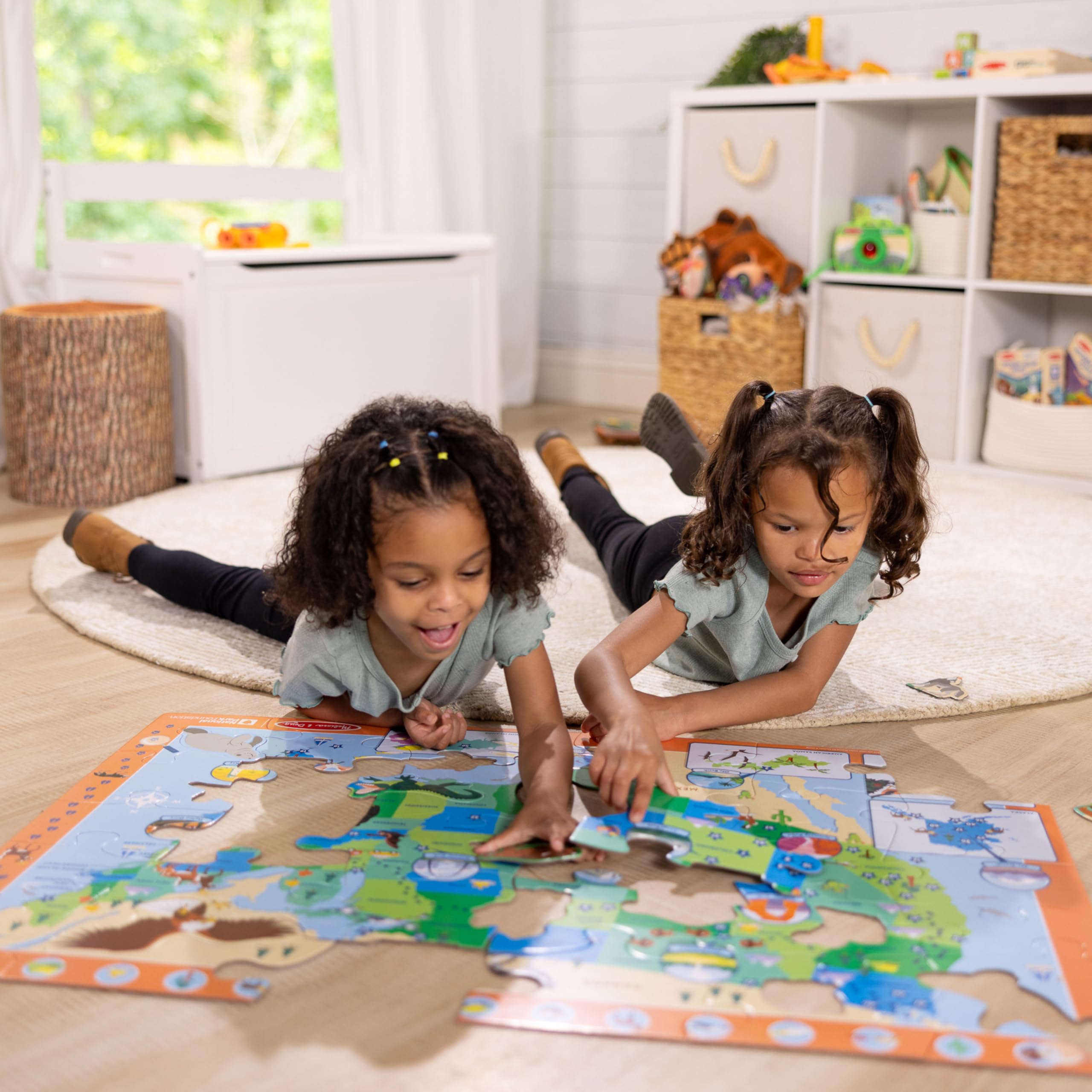 Foto 2 | Puzle De 45 Piezas Con Mapa De Los Parques Nacionales De Estados Unidos De Melissa & Doug - Venta Internacional.