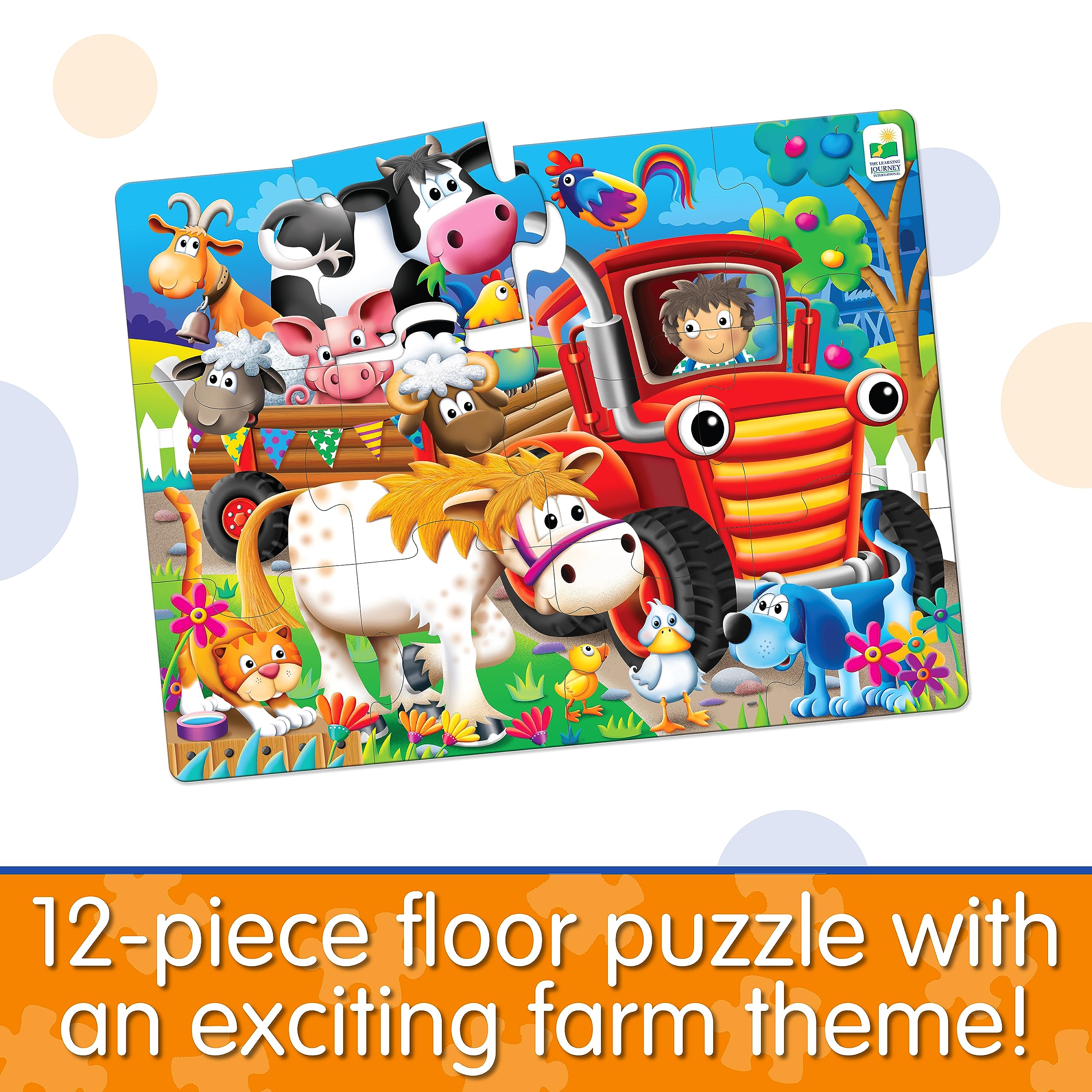 Foto 2 | Puzle The Learning Journey My First Big Floor Farm, 12 Piezas - Venta Internacional.