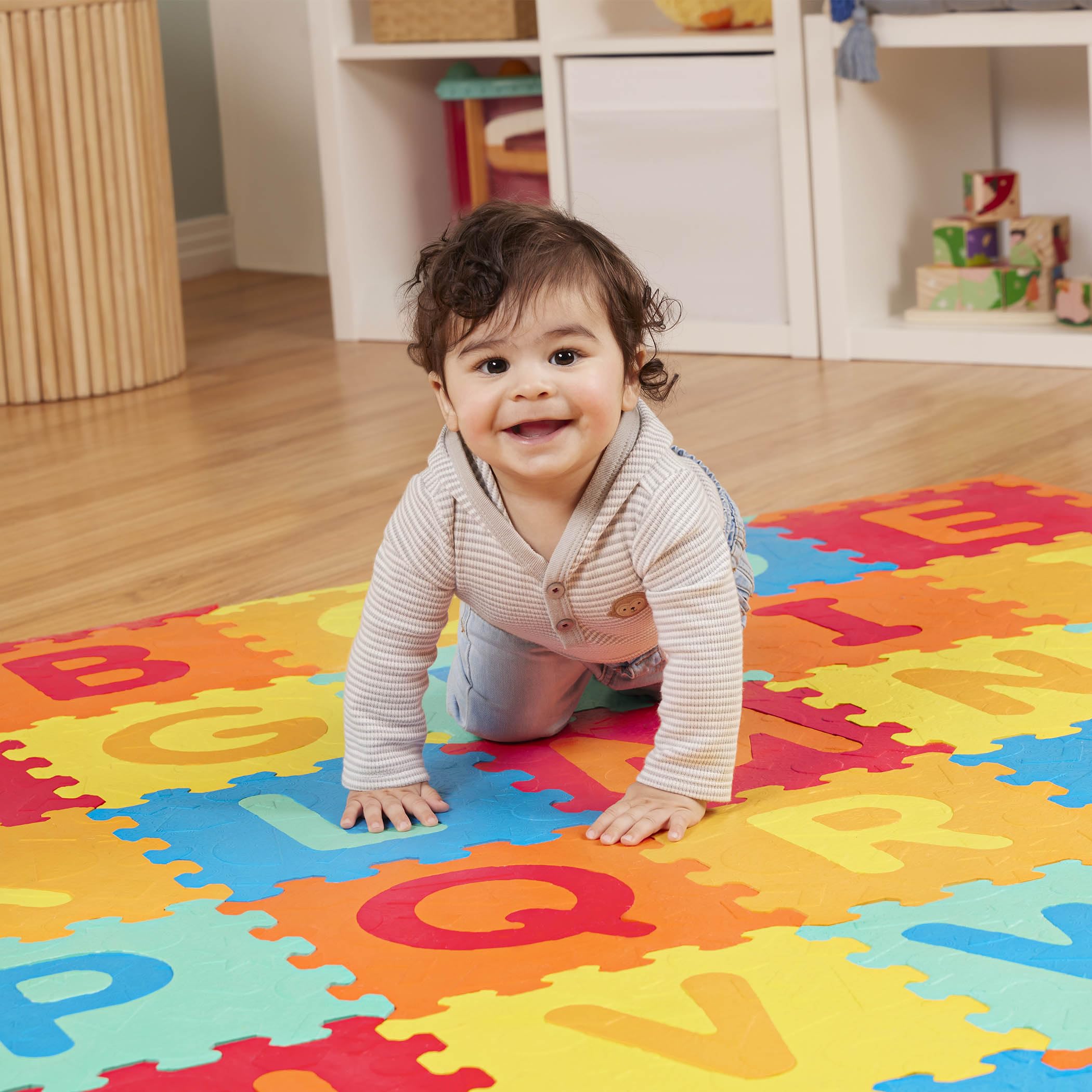 Foto 2 | Alfombrilla De Espuma Alphabet Battat, 82 Unidades, Para Bebés Y Niños Pequeños - Venta Internacional.