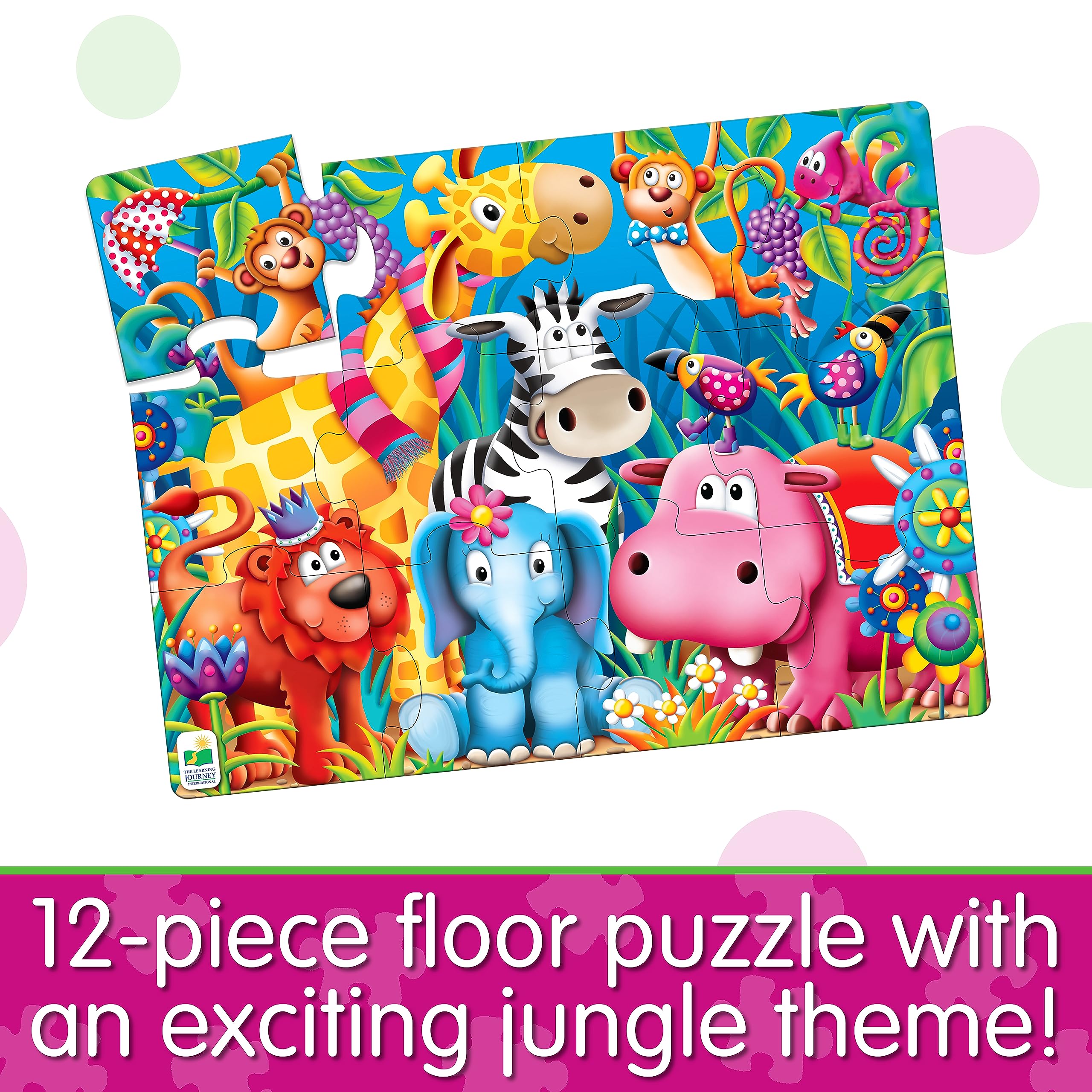 Foto 2 | Puzle De Suelo The Learning Journey Jungle Friends, 12 Piezas - Venta Internacional.