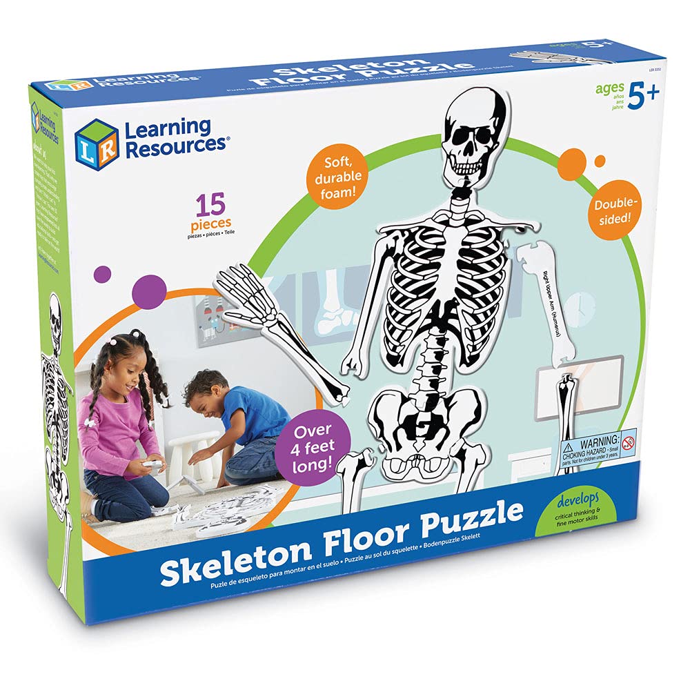 Foto 6 pulgar | Puzzle Learning Resources Skeleton Floor, 15 Piezas, 4 Pies - Venta Internacional.