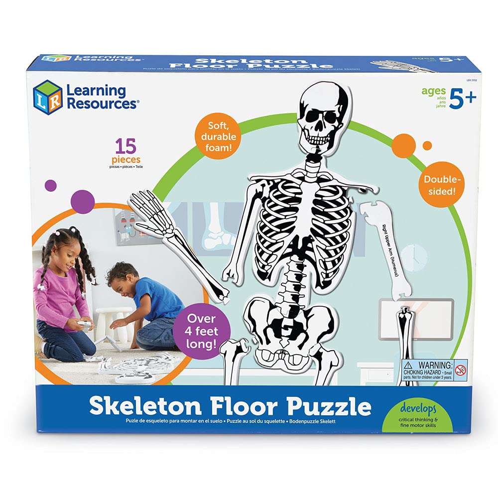 Foto 7 pulgar | Puzzle Learning Resources Skeleton Floor, 15 Piezas, 4 Pies - Venta Internacional.