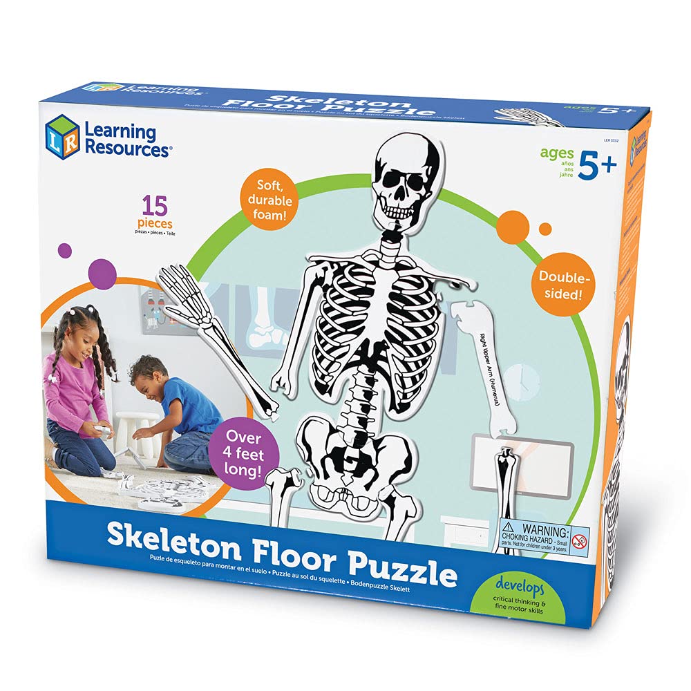 Foto 8 pulgar | Puzzle Learning Resources Skeleton Floor, 15 Piezas, 4 Pies - Venta Internacional.