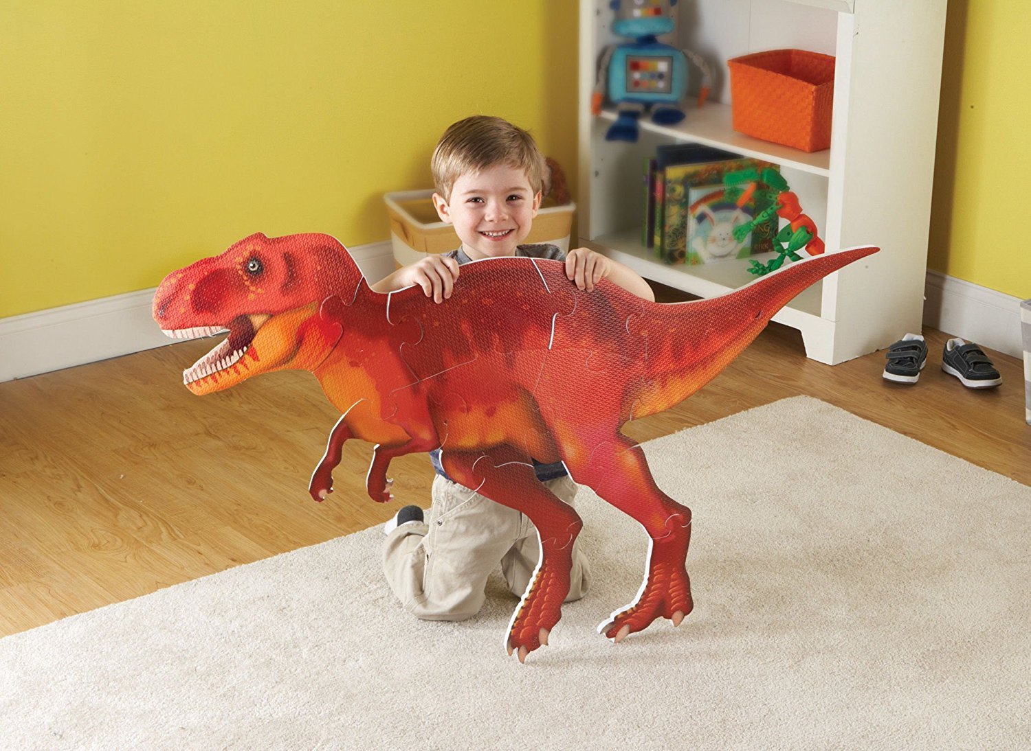 Foto 4 pulgar | Puzzle De Suelo Learning Resources T-rex Jumbo Dinosaur, 20 Piezas - Venta Internacional.