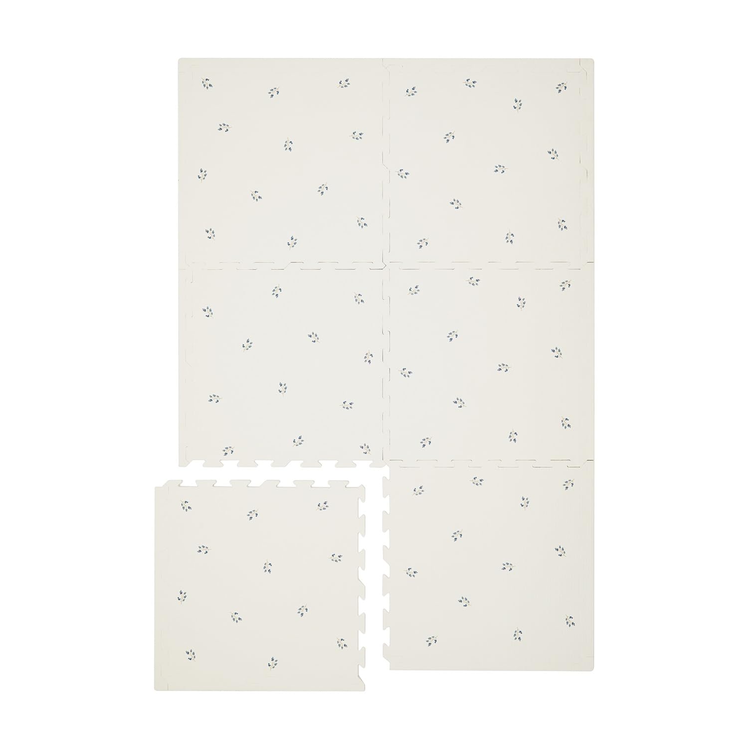 Puzle De Espuma Baby Play Mat 3 Sprouts Para Niños, Color Arándano Natural - Venta Internacional.