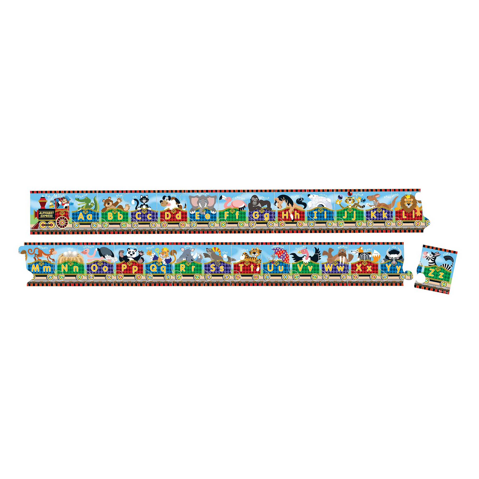 Rompecabezas Melissa & Doug Alphabet Express 27 Piezas - Venta Internacional