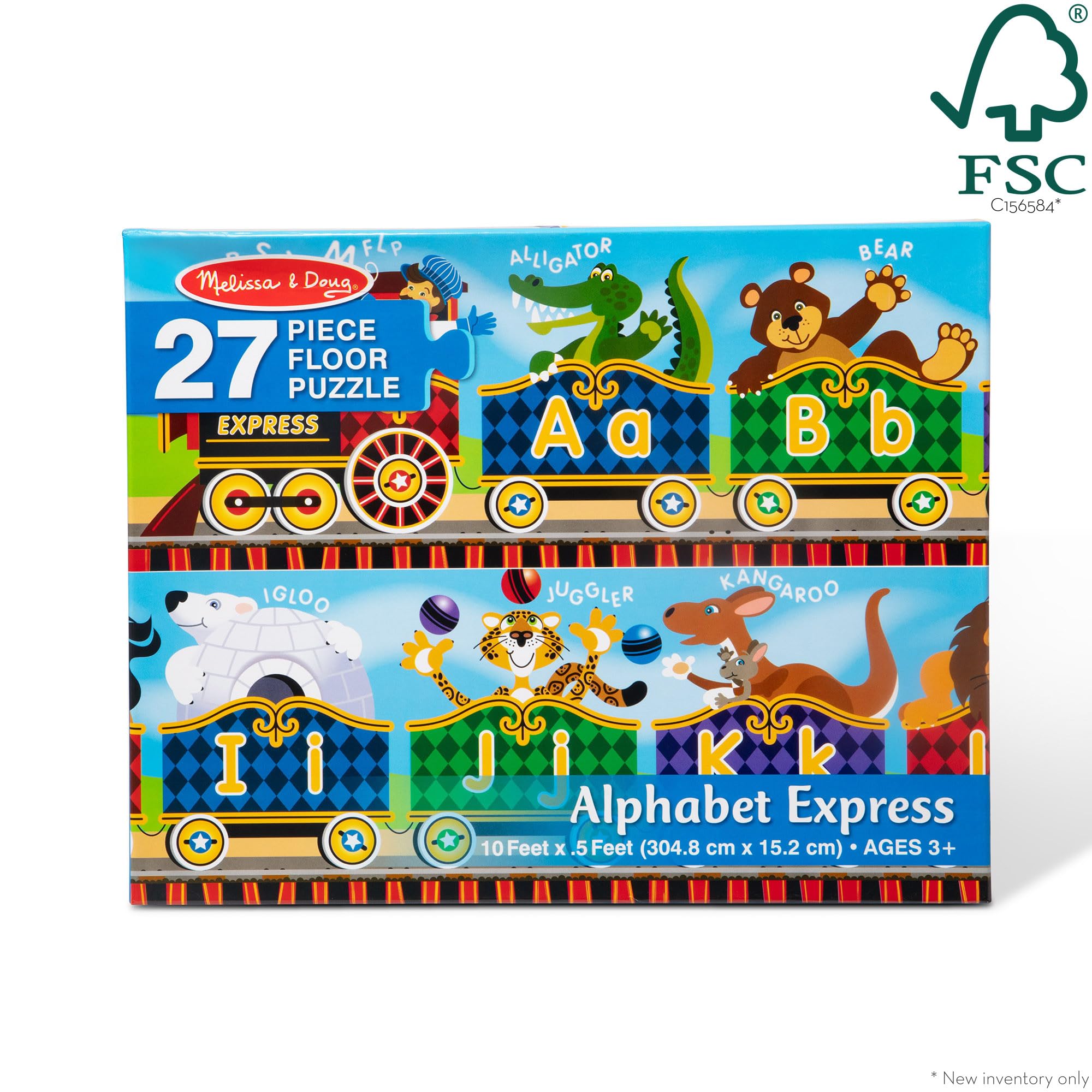 Foto 4 | Rompecabezas Melissa & Doug Alphabet Express 27 Piezas - Venta Internacional