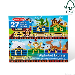 Foto 4 | Rompecabezas Melissa & Doug Alphabet Express 27 Piezas - Venta Internacional