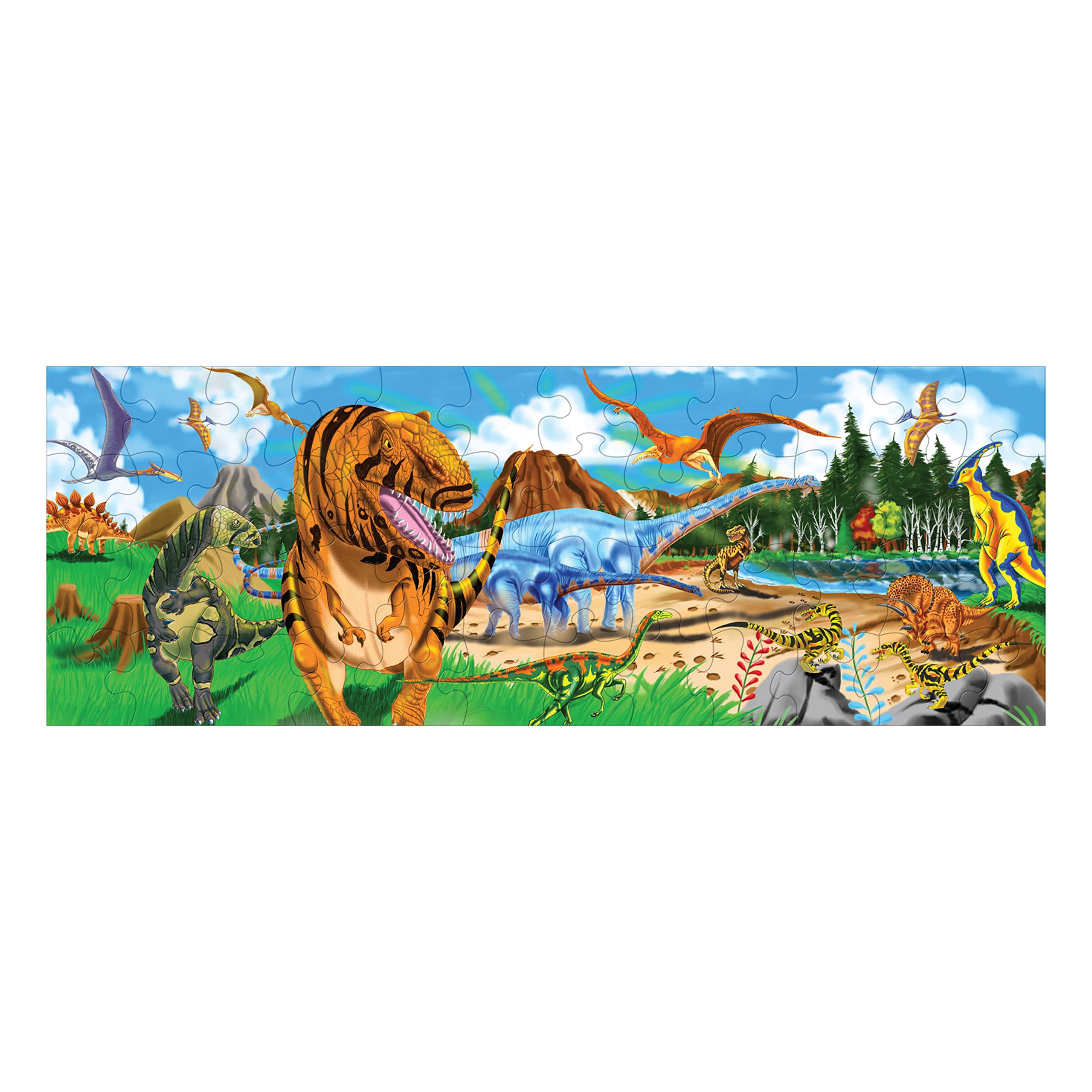 Foto 1 | Puzzle Melissa & Doug Land Of Dinosaurs Floor 48 Piezas - Venta Internacional